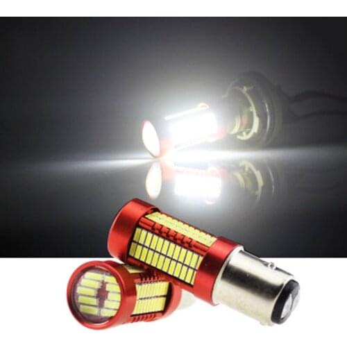4pcs Super Bright White BAY15D Ba15s 1156 1157 S25 106smd 4014 led P21W 30W LED SMD Backup Reverse Led lamp Brake Light DC 12V
