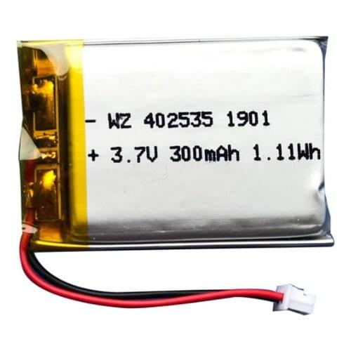 402535-300mah Bluetooth headset night light candle light 3.7V rechargeable polymer lithium battery