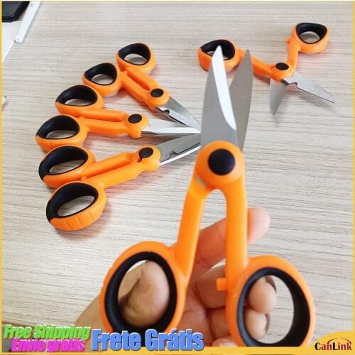 5pcs/lot Fiber Optic Kevlar Shears Scissors- Cut Electrical Wire Coax Cable Fiber Optic Patch Cord Stripper Wholesale Price