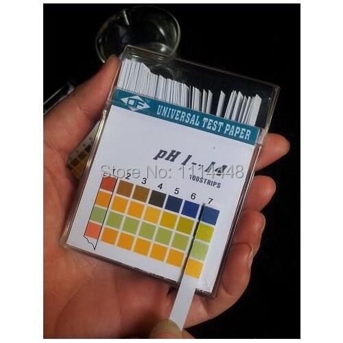 50pack/lot 100strips/Pack PH1-14 Litmus pH Test paper Strips Indicator for body level Urine & Saliva