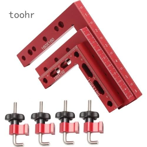 90 Degrees L-Shaped Auxiliary Fixture Splicing Board Positioning Panel Fixed Clip Carpenters Square Ruler Woodworking Tool