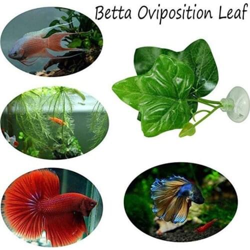 New Fish Tank Aquarium Artificial Leaf Betta Fish Rest Spawning Ornamental Plant Betta Fish Play Relax Hide Leaf Hammock