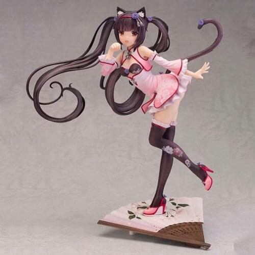 Alphamax Skytube NEKOPARA Chocolat Vanilla Cheongsam Ver. PVC Action Figure Model Toys Collection Doll Gift