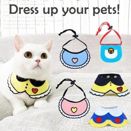Dog Cat Bandana Cute Puppy Kitten Collar for Dogs Accessories Pet Dogs Scarf Cat Bandana adjustable costume collar for cats