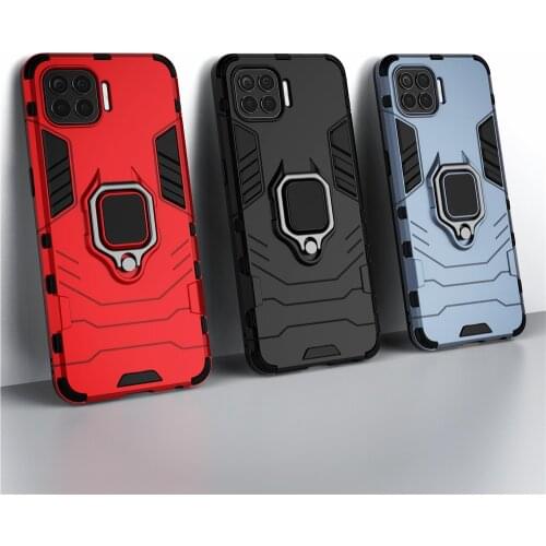 Ring Holder Case For OPPO F17 Pro Case OPPO F17 A93 A73 4G Reno 4 Lite Armor Housings Hard Phone Bumper For OPPO F17 Pro Cover