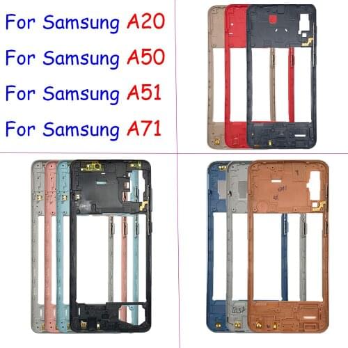 For Samsung Galaxy A51 A71 A20 A50 Housing Middle Frame Bezel Middle Plate Cover