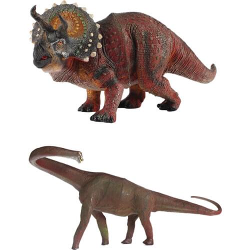 Large world solid simulation dinosaur model toys tyrannosaurus Triceratops Allosaurus Brachiosaurus Spinosaurus