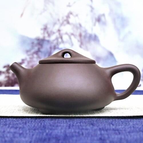 Handmade Purple Clay Teapot Filter Wu Liucai Personalized Huanglong Mountain Raw Ore Purple Mud Customized Gift Tea Pot 270ml