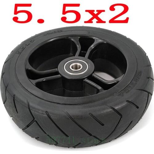 Good Quality 5.5x2 Solid Tire Carbon Fiber For Scooter Fast Wheel F0 Electric Scooter Tire Cart