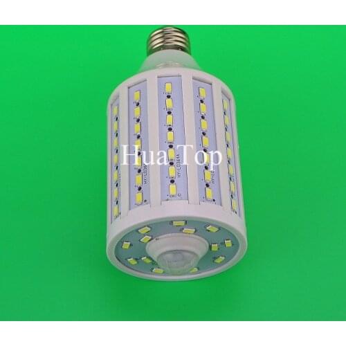 25W Intellgent Motion LED SMD 5730 chip 98 E27 B22 E14 PIR Infrared home light Porch ampoules body induction lamp Energy saving