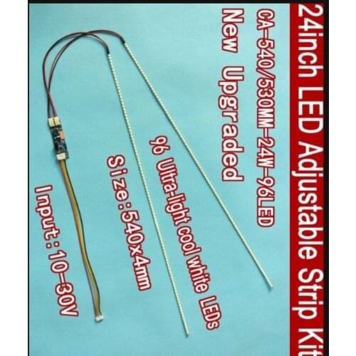 24 Inch adjustable light LED backlight kit 540mm,work for 15"17"19"22"22 inch 24",upgrade LCD screen to LED Monitor 100%new