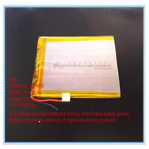 3.7v,5000mah 4073115 4075115 Liter energy battery Polymer Lithium Ion / Li-ion Battery For Tablet Pc