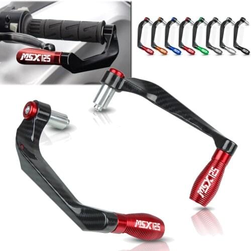 Motorcycle 7/8" 22mm Handlebar Grips Guard Brake Clutch Levers Guard Protector For HONDA MSX125 MSX 125 2014 2015 2016 2017
