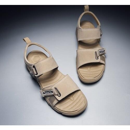 Sandalia Masculina Mens Sandals Summer Leather Men Gladiator Sandal Shoe Walking Shoes Beach Sandalias Homens For