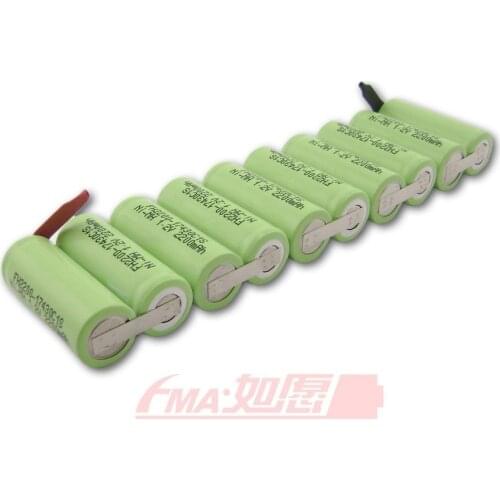 Ni-MH Rechargeable battery 4/5A 12V 2200mAh long life/High capacity w/Tabs 10SB
