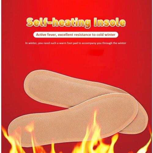 1 Pair Disposable Heated Insole Sports Socks Entertainment Fishing Feet Warm Self-heating Comfortable Warmth Insoles Camp