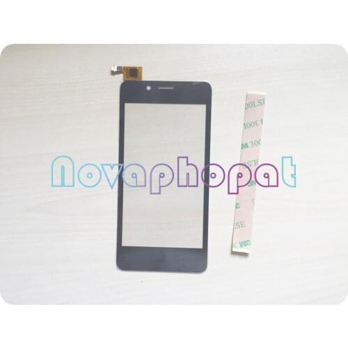 Novaphopat Black touchscreen For fly fs458 stratus 7 Touch Screen Digitizer Sensor Panel Replacement + tracking