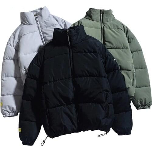 Winter New Men Solid Color Parkas Quality Brand Mens Stand Collar Warm Thick Jacket Male Fashion Casual Parka Coat