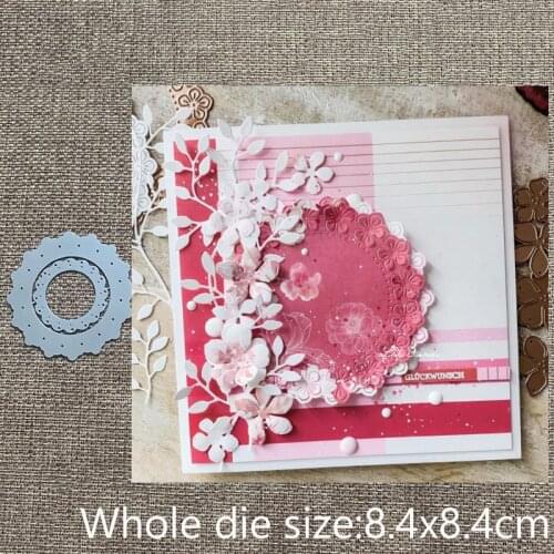 New Design Craft Metal stencil mold Cutting Dies flower wreath decoration scrapbook die cuts Album Paper Card Craft Embossing