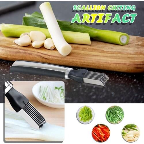 Shallot Knife Onion Garlic Vegetable Cutter Cut Onions Garlic Tomato Device Shredders Slicers Cooking Tools Kitchen Accessories