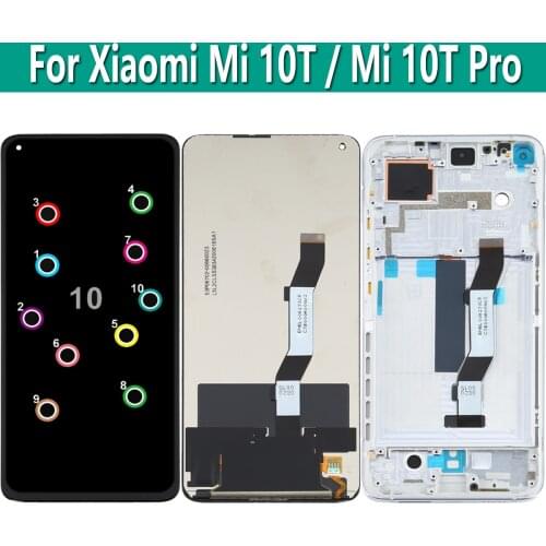 Original 6.67" For Xiaomi Mi 10T M2007J3SY LCD Display Touch Digitizer Screen Assembly Replacement Parts