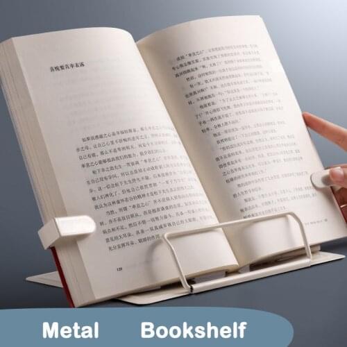1pcs Adjustable Portable Metal Adjustable Reading Book Holder Support Document Shelf Bookstand Tablet Music Score Recipe Stand