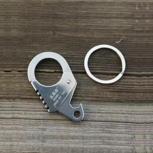 Sanrenmu SK036E Pocket Mini Multi EDC Keychain Tools with Bottle Opener Travel Kit for Camping
