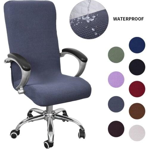 Waterproof Elastic Seat Cover Anti-dirty Rotating Telescopic Office Computer Desk and Chair Cover Detachable Kitchen Chair Cover