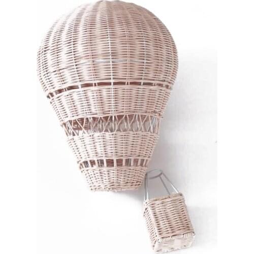 Ins wind hand woven rattan balloon childrens room decoration photography agency home decoration supplies