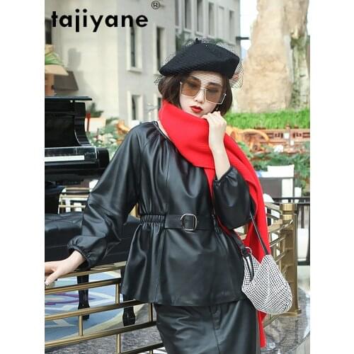 Tajiyane Genuine Leather Jacket Woman 100% Sheepskin Coat Female Vintage Jackets for Women Spring 2021 Veste Femme Pph4588