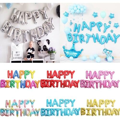 1Set Aluminum Mold happy Birthday Balloon Surprise 18 Years Old Birthday Party Dance Adult Wedding Decoration Scene Baby Shower