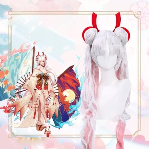 1pcs Game Onmyoji Long Wig Cosplay Costume Prop Decor for Women Girl Heat Resistant Synthetic Hair Collection Gift 120cm