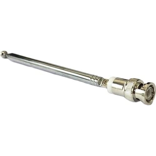 175mm long 7 Sections Stretch Telescopic Antenna BNC male Spectrum instrument aerial radio TV FM DIY