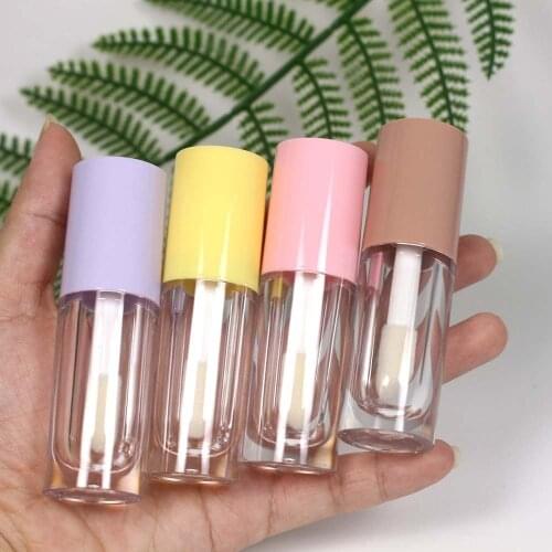 20/50pcs 6ML Empty Lip Gloss Bottles Refillable Clear Big Brush Wand Lipgloss Tubes Lip Balm Container