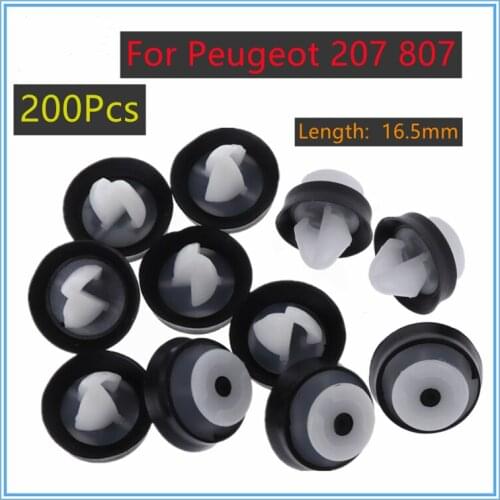 200pcs Car Interior Trim Door Panel Card Pillar Clips Auto Bumper Fastener Retainer Push Clips For Peugeot 207 807 6991Y8