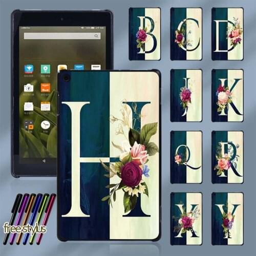 Tablet Case for Amazon Fire 7 5th 7th 9th/HD 8/HD 10 Anti-fall Plastic for Fire HD 8/Plus 10th Gen 2020 Back Case+Stylus