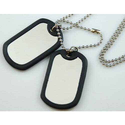 Blank dog tag cheap stainless steel dog tag low price dog tag with chain