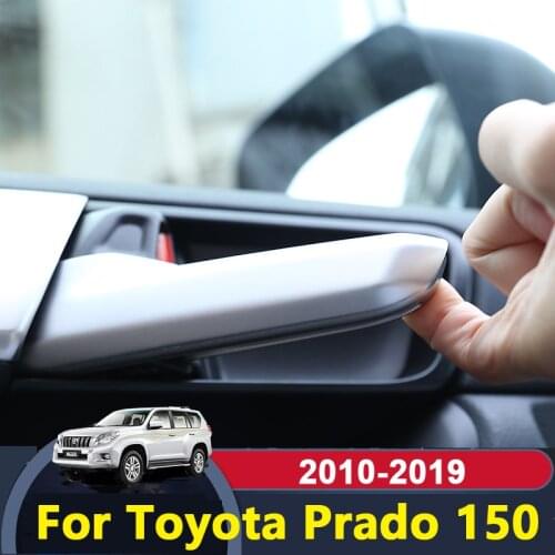 For Toyota Land Cruiser Prado 150 2010-2017 2018 2019 Accessories ABS Chrome Car Styling Inner Door Handle Cover Trim Sticker