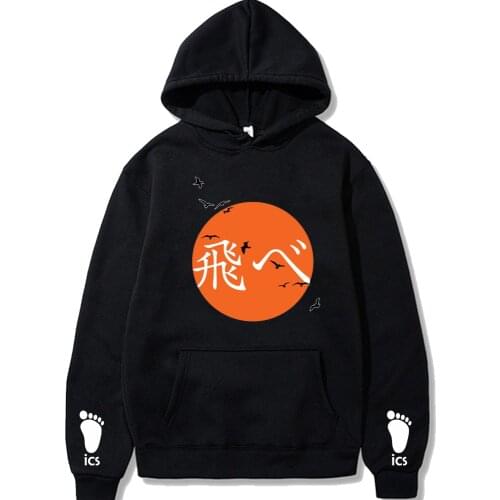 Haikyuu Hoodies Pullover Sweatshirt Men Fashion Autumn Winter Streetwear Pullover Hoodie Plus Size