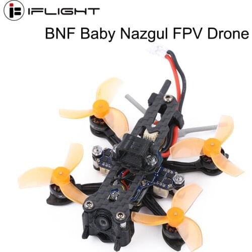 IFlight 63mm 1S Baby Nazgul Nano FPV Drone BNF with SucceX F4 1S 5A AIO / XING 0802 Brushless motor / Runcam Atom 800TVL camera
