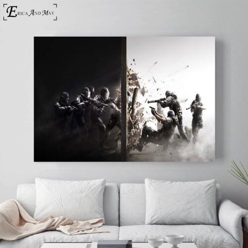 Rainbow Six Siege Video Artwork Posters and Prints Wall art Decorative Picture Canvas Painting For Living Room Home Decor