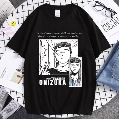 2021 Hot Sale Couple Tee Tops Great Teacher Onizuka Gto Summer Comfortable T-Shirt Casual Clothes Unique Trend Cotton Style Tops