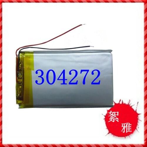 3.7V lithium battery 1000mah polymer battery new core GPS 304272 ultra thin rechargeable Rechargeable Li-ion Cell