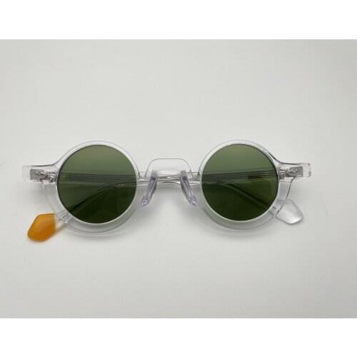 Small Round Glasses Vintage Sun Glasses for Women CR39 Lens Mens' Eyewear Oval Retro Male Acetate Sunglasses UV400 Coulos