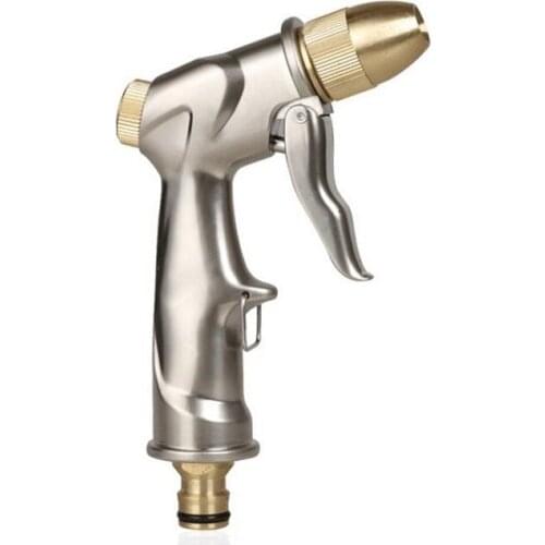 Metal Spray Gun Pistol Grip Trigger for Watering Plants & Lawn, Car Washing, Patio, Dog & More, Metal Construction Built Brass