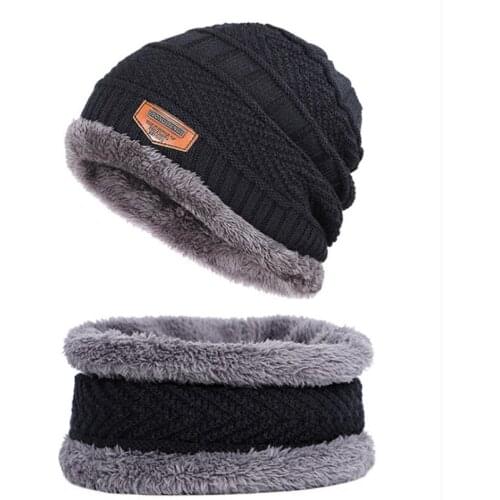 2019 winter mens hat winter letter label velvet thick men and women knit hat outdoor warm thickening casual design mens peas
