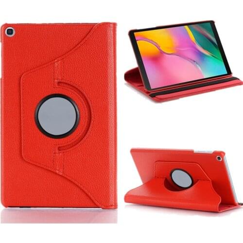 New Coque for Samsung Galaxy Tab A 10.1'' 2019 SM-T510 T515 Case 360 Rotation Smart Stand PU Case for Samsung T510 T515 360 Case