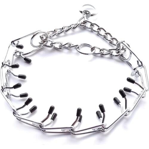 Dog Collar, Adjustable Link Rubber Head, Quick Release Locking Carabiner, Suitable for Small and Medium-Sized Dogs