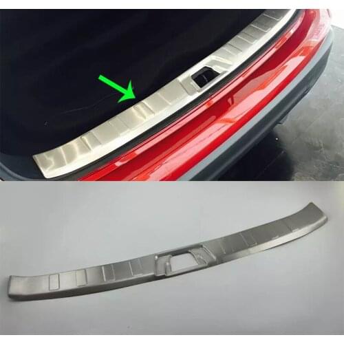 OUBOLUN exterior car accessories Car body kits stainless steel rear bumper foot plate For Nissan Qashqai 2016