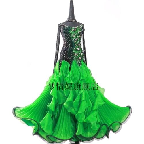 Ballroom Dancing Dress Newest Design Woman Modern Waltz Tango Dance Dress/standard Ballroom Competition Costume Handmade Dance